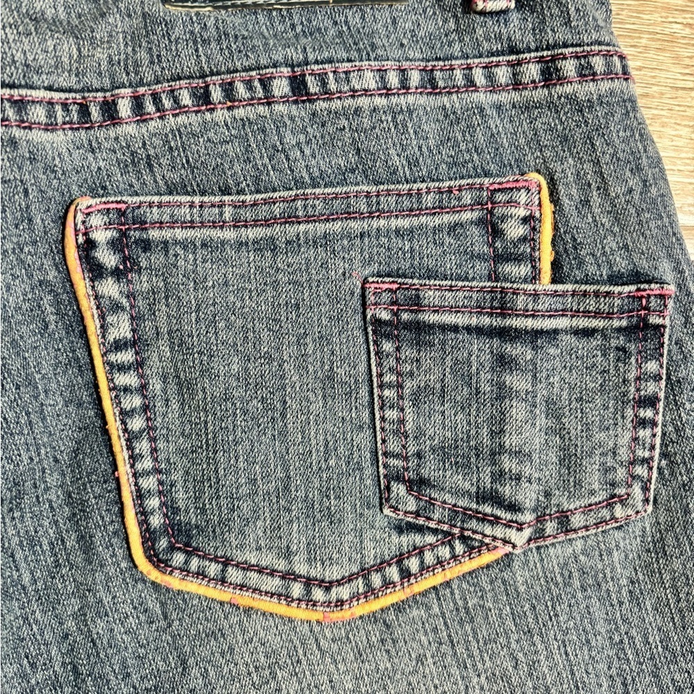 Platinum Plush Patch Pocket Cargo Jeans Orange Trim, Size: 11 - Picture 8 of 9